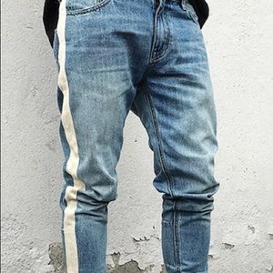 Men side stripe Jeans